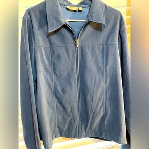 Grandma Chic full zipper lightweight jacket.